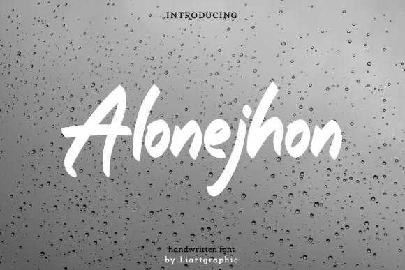 Alonejhon: A Handwritten Font for Elegant Branding