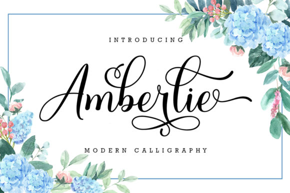 Amberlie: An Elegant Script Font for Editorial Design