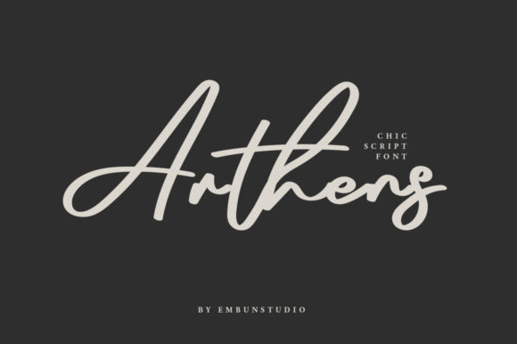 Arthens Font: Elegant Script for Makers