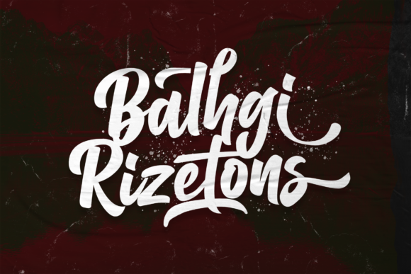 Balhgi Rizetons Font for Handmade Makers