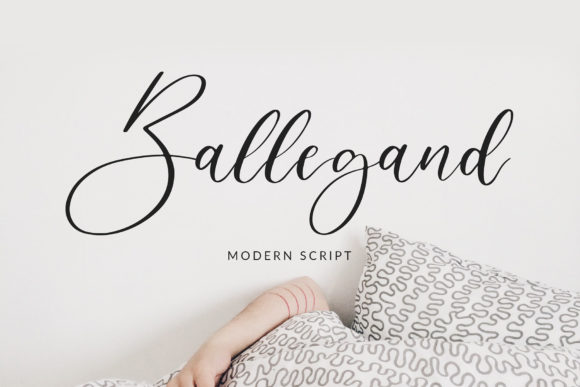 Ballegand: A Romantic Script Handwritten Font for Makers
