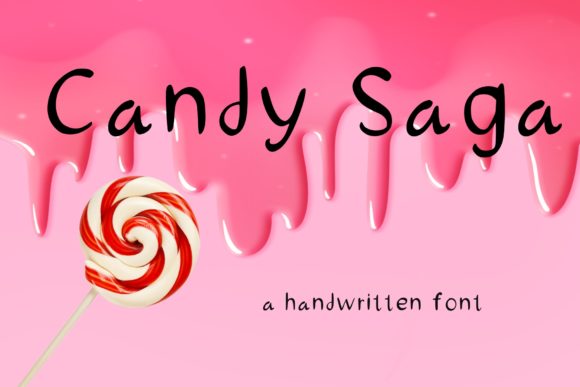 Candy Saga: The Authentic Script Font for Makers