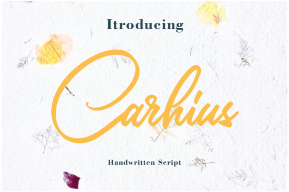 Carhius: A Delicate Handwritten Typeface for Editorial Design
