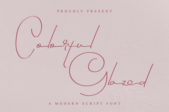 Colorful Glazed Font for Handmade Product Branding