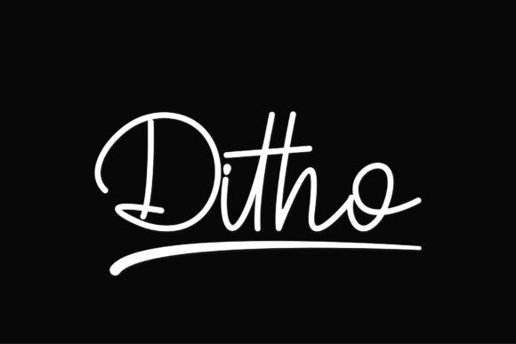 Ditho: A Friendly Handwritten Font for Small Business Branding