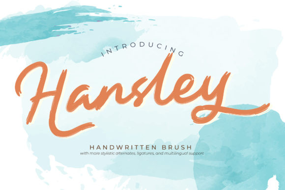 Hansley: A Relaxed Handwritten Font for Modern Branding