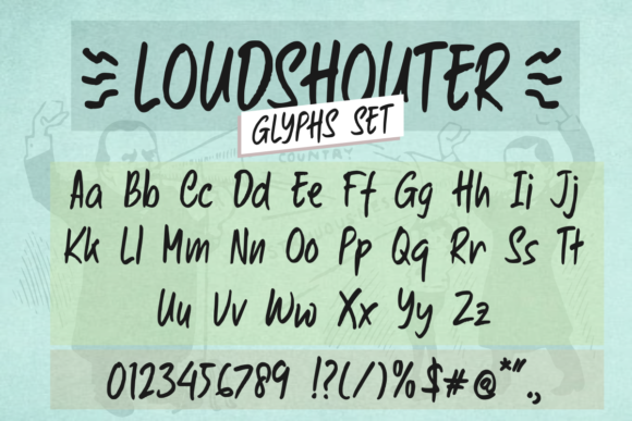 Loudshouter Font Download: A Bold Handwritten Script