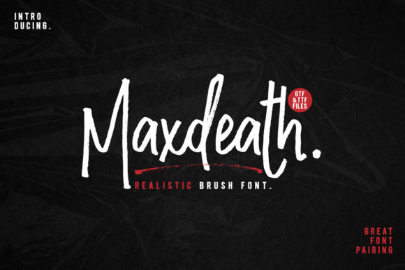 Maxdeath: The Handwritten Font for Bold Designs