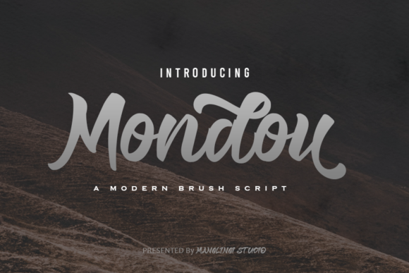 Mondou: A Flowing Script Handwritten Font for Editorial Design