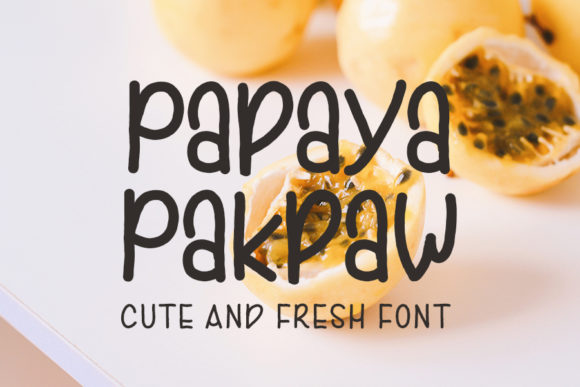 Papaya Pakpaw: The Fresh Handwritten Font for Makers