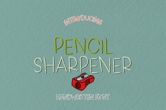 Pencil Sharpener Font for Handmade Brands