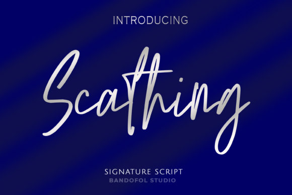 Scathing Font for Editorial Design