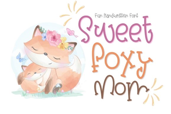 Sweet Foxy Mom Font for Crafters & Sellers
