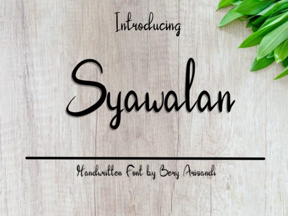 Syawalan Font: The Handwritten Typeface for Scroll-Stopping Content