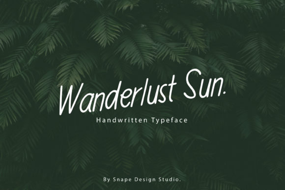 Wanderlust Sun: A Delicate Handwritten Font for Makers