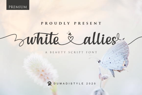 White Allies Font for Campaign Design