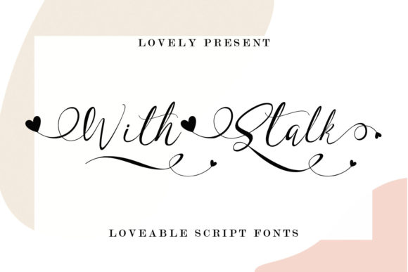 With Stalk Font for Editorial Design